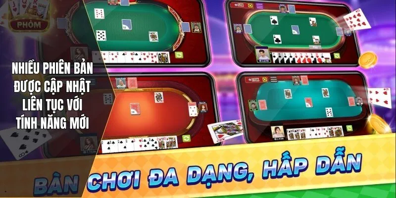 Nhiều phiên bản được cập nhật liên tục với tính năng mới